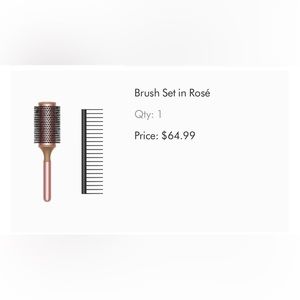 Dyson brush set in Rose